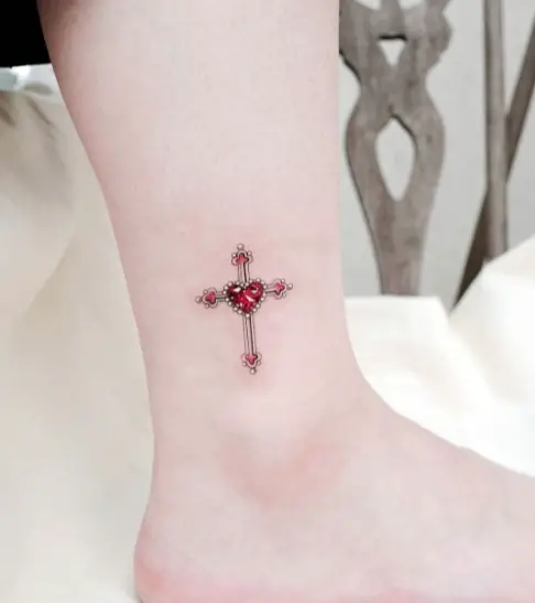 20 Heart Cross Tattoo Designs & Meaning - Tattoo Twist