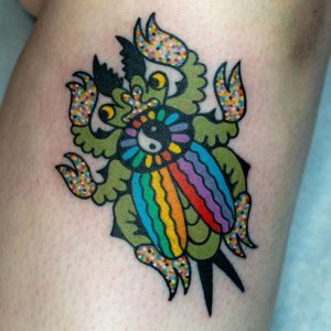 Color Bug Tattoo
