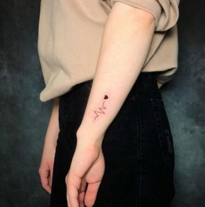 15 Cute Small Pulse Tattoo on Arm