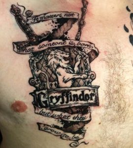 Gryffindor Chest Tattoo