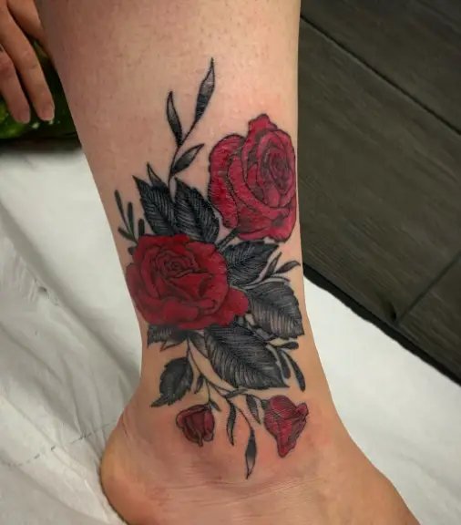 40 Charming And Lovely Rose Tattoos Ideas And Designs For Leg  Psycho Tats