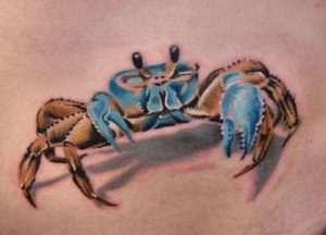 3d Crab Tattoos