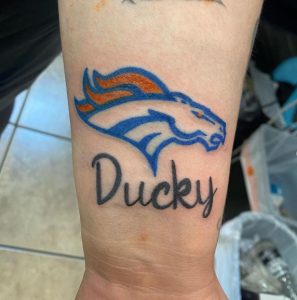 Blue Broncos Tattoo