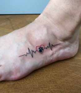 Pulse Foot Tattoo