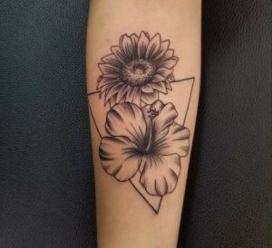 Hibiscus Floral Tattoo