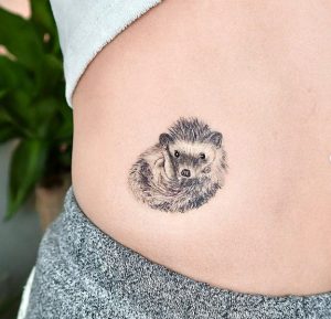 Traditional Hedgehog Tattoo