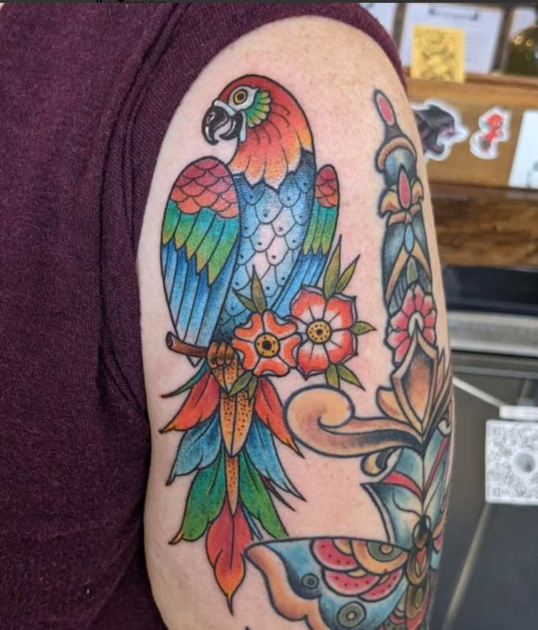 112 Best Parrot Tattoo Designs & Meaning - Tattoo Twist