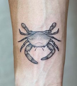 Crab Tattoos Black and White 1