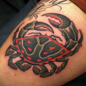 Crab Tattoos Colorful