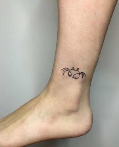 Crab Tattoos On Foot 3