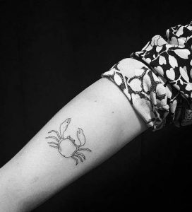 Cute little crab 🦀 Kristy - Black Magic Tattoo | Facebook