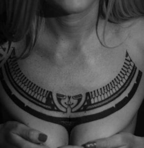 Moana Maui chest tattoo 2