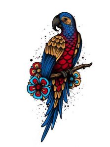 Parrot Flash Tattoo 1