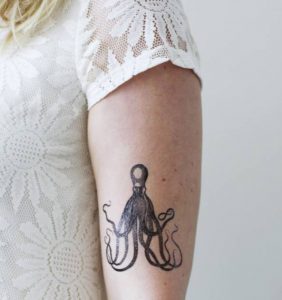 Small Kraken tattoo 2