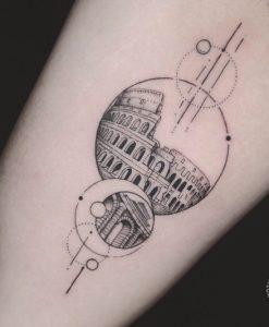 22 Roman Colosseum Tattoo Design & Meaning - Tattoo Twist