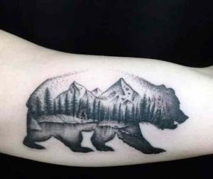 California Bear cub Tattoo