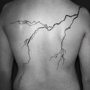 Cool lightning tattoo
