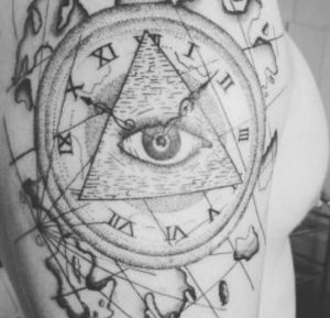 Illuminati Paddle Tattoo