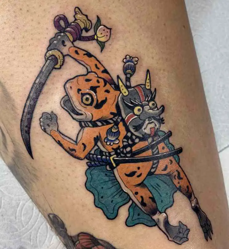 Japanese Frog Samurai Tattoo