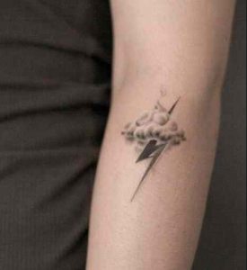 Nazi lightning bolt tattoo