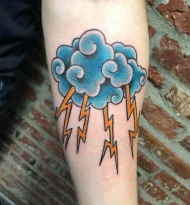 Thunder and lightning tattoos
