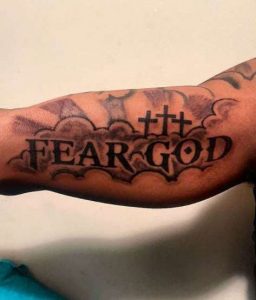 Cross Fear God Tattoo 