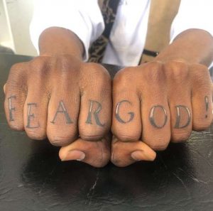Fear God Finger Tattoo