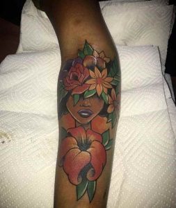 Buy Afro Woman Finger in Mouth Sunglasses Chest Tattoo Ink Art Online in  India  Etsy