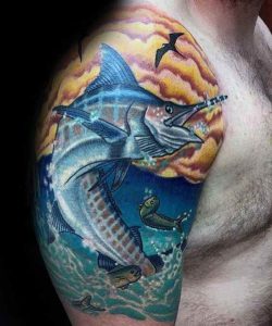 Marlin tattoo sleeve