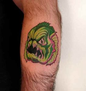 Swamp monster tattoo