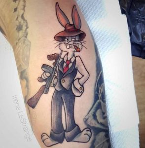 gangster bugs bunny tattoo