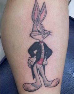 traditional bugs bunny tattoo