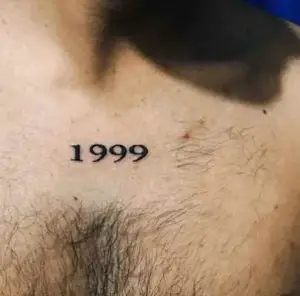 1999 Chest Tattoo