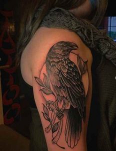 Bird And Wishbone Tattoo