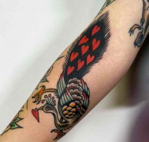Peacock Sleeve Tattoo