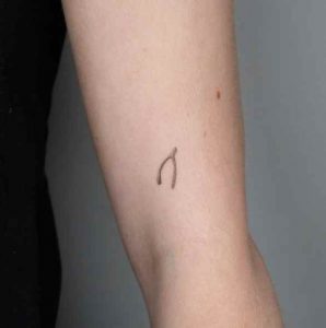 Small Wishbone Tattoo