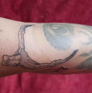 Wishbone And Eye Tattoo