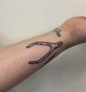 Wishbone Forearm Tattoo