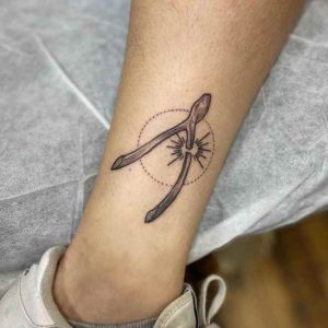 Wishbone Leg Tattoo