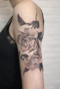 Aesthetic Gardenia Flower Tattoo