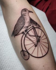 Bicycle Wizard tattoo
