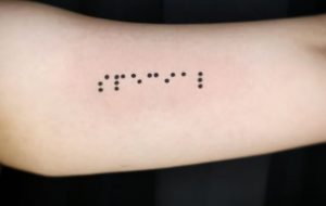 Braille special tattoo
