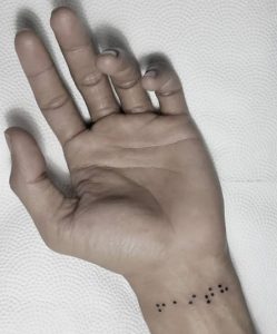 Braille tattoo