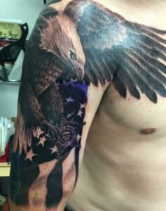 Eagle 1776 Patriotic tattoo