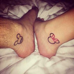 Mickey and Minnie Tattoos for Couples