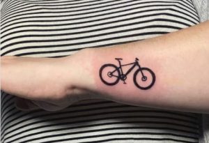 Minimalist Bicycle tattoo exclusive
