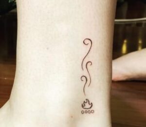 Minimalist Campfire tattoo