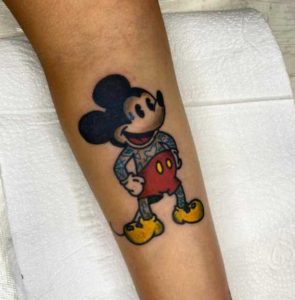 Old School Mickey Mouse Tattoo