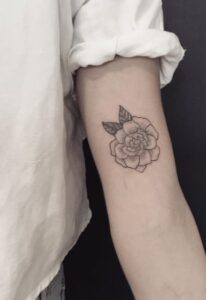 Small Gardenia Flower Tattoo