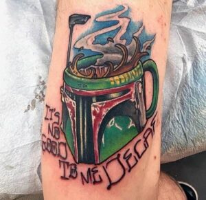 campfire coffee pot tattoo